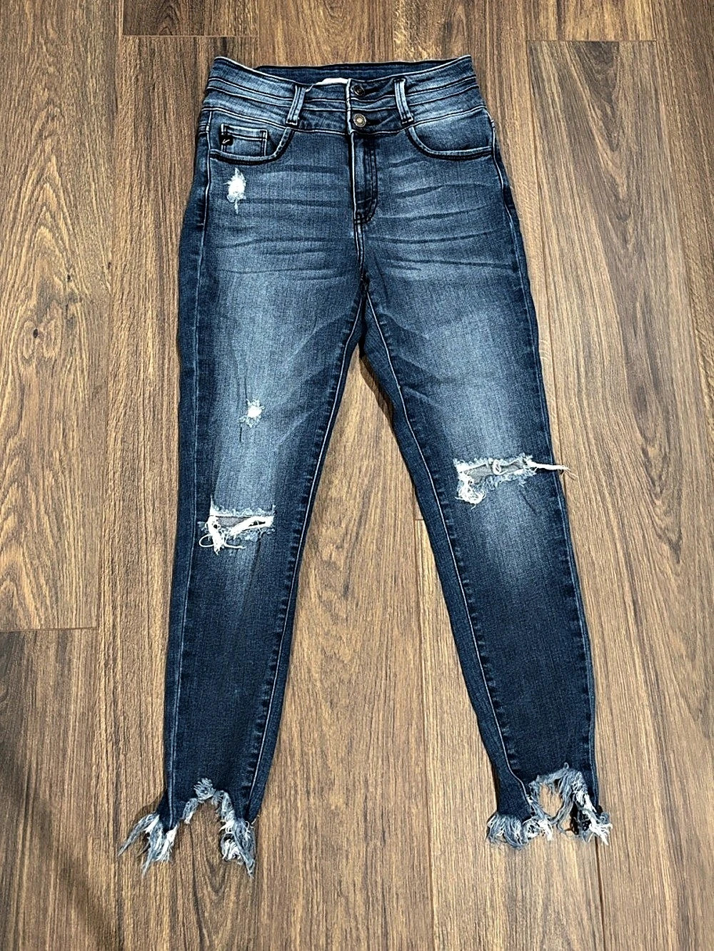 KanCan Distressed Skinny Jeans in Blue